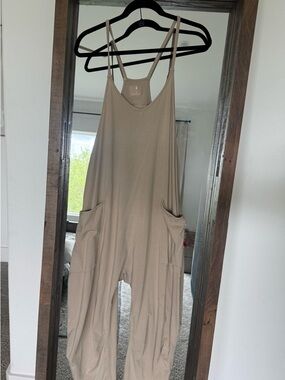 Free People TaupeJumpsuit- XS